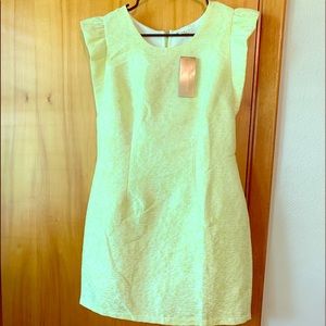 Bright yellow / green dress